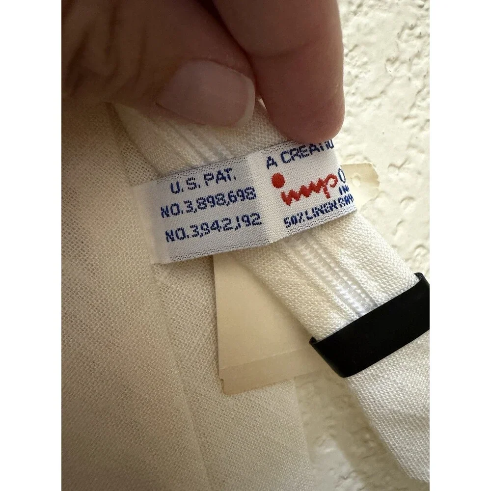 Vintage IMP Originals Boys Zip-On Tie Cream Ivory Necktie NOS NWT Retro
